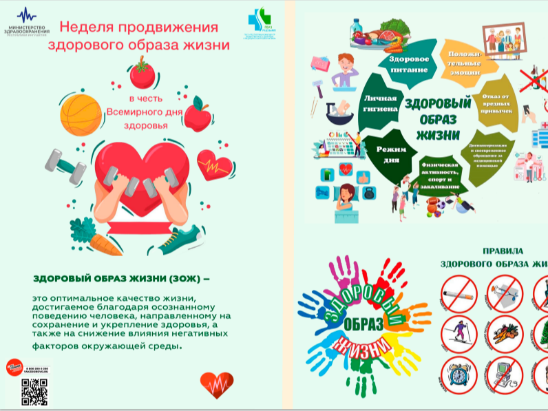 «Неделя продвижения здорового образа жизни (в честь Всемирного дня здоровья 7 апреля)».
